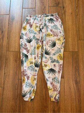 Buddha Pants Women’s Floral Jogger Pants Drawstring Size S
